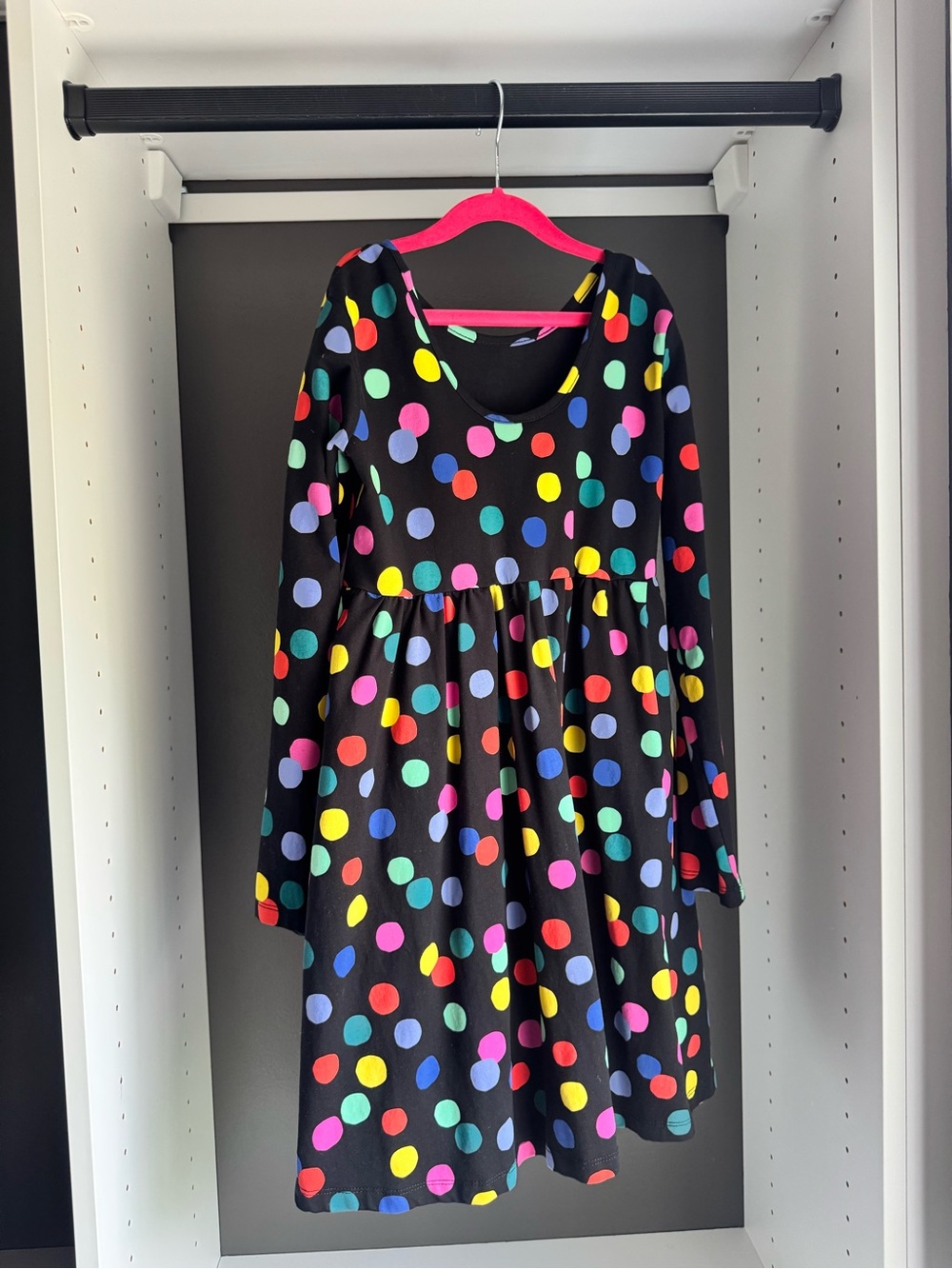 HANNA ANDERSSON Girls Heavy Cotton Polka Dot Dress – Size 10